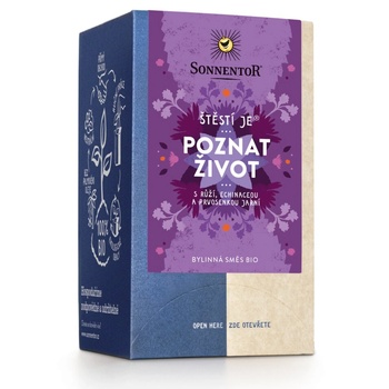 SONNENTOR - Щастието е® да познаваш живота, чай на порции, БИО, 18 бр