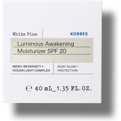 KORRES Крем Бял бор за хидратация в периода на постменопаузата , Korres White Pine Luminous Awakening Moisturizer SPF20 40 ml