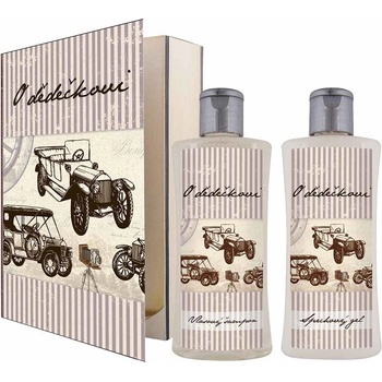 Bohemia Gifts O dědečkovi sprchový gel 200 ml + šampon na vlasy 200 ml kniha dárková sada