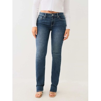 True Religion Дънки True Religion TR Billie Stretch Mid Rise Straight Jeans - Med Bonechill