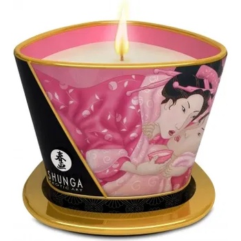 Shunga Масажна свещ с аромат на роза Shunga Aphrodisia