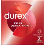 Durex 3 бр. Тънки презервативи Durex Feel Thin Ultra