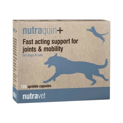 Nutravet Nutraquin+ na kĺby pre psov a mačky 120 kapsúl