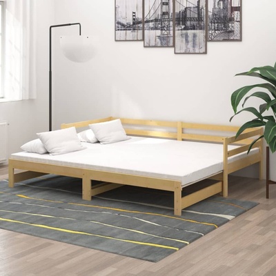vidaXL 11461.3083654 Výsuvná válenda 2× masivní borové dřevo