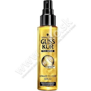 Gliss Kur Hair Repair Ultimate Oil elixir sérum pro lámající se vlasy 100 ml