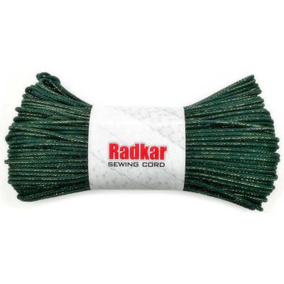 RADKAR šňůry na šití 5mm Golden Forest green - 100m návin