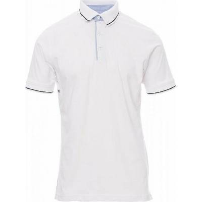 Payperwear pánská polokošile Cambridge se žebrovaným lemem bílá modrá námořní