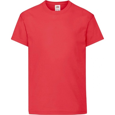 Fruit of the Loom tričko Kids Original tričko červené