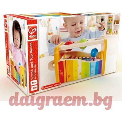 Hape Комплект лира, ксилофон и разноцветни топки hape e0305 (h0305)