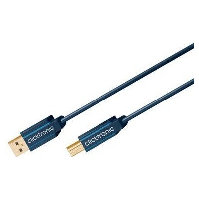 Clicktronic 11.90.1302 USB 2.0, USB A(M) - USB B(M), 1,8m