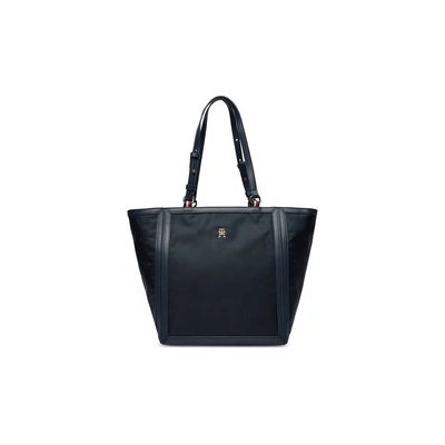 Tommy Hilfiger Дамска чанта Th Essential S Tote AW0AW15717 Тъмносин (Th Essential S Tote AW0AW15717)