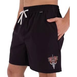Hurley Бански гащета Hurley Volley Flex Tattoo swimming shorts - Black (Black)
