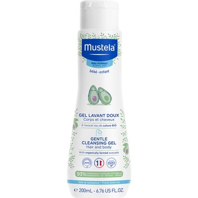 Mustela Jemný čist.telový-vlasový gél 200 ml