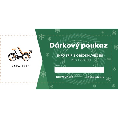 Sapa Trip zážitek s obědem v Pražské Tržnici Sapa Varianta balíčků: Vánoční voucher - elektronický – Zboží Dáma