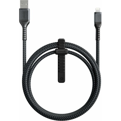 Nomad Кабел Nomad Rugged USB-A to Lightning Cable (NM01911B00), от USB-A(м) към Lightning(м), 1.5m, 12W, черен (NM01911B00)