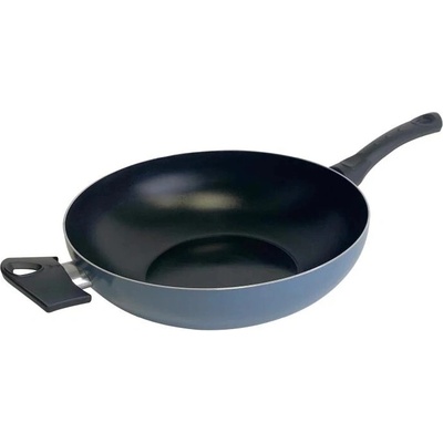San Ignacio Pánev WOK s nepřilnavým povrchem NOIA 30 cm modrá