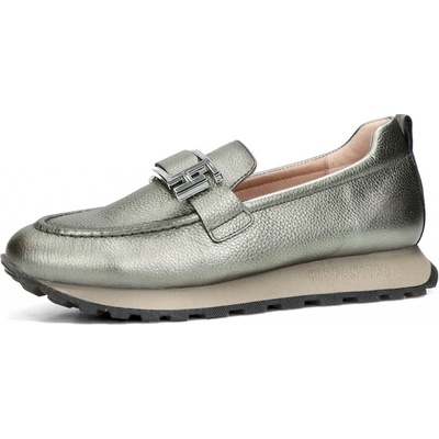 Hispanitas dámské kožené mokasíny metalické