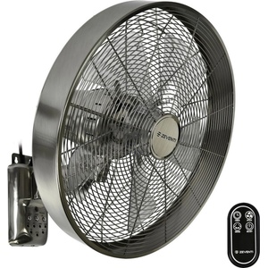 ZEVENTI - Стенен вентилатор freeze 50w/230v Ø 45 см хром + дистанционно управление (zv0020)