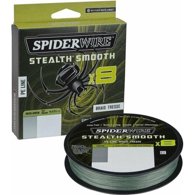 Spiderwire šnúra Stealth Smooth8 Zelená 150m 0,09mm 7,5kg