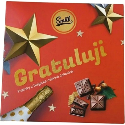 Smith Gratuluji belgické pralinky z mléčné čokolády 75 g