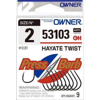 Owner Hayate Twist 53103 vel.2 9 ks