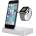 Belkin Valet Charge Dock - сертифицирана докинг станция за зареждане на iPhone и Apple Watch (сребрист)