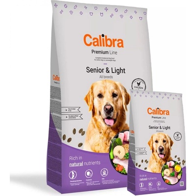 Calibra Dog Premium Line Senior & Light 12 + 3 кг БЕЗПЛАТНО