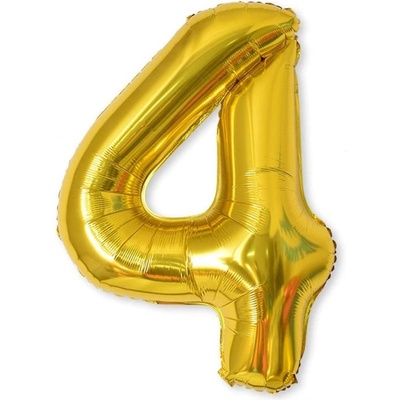 DAALO Nafukovací balónky čísla maxi zlaté 4