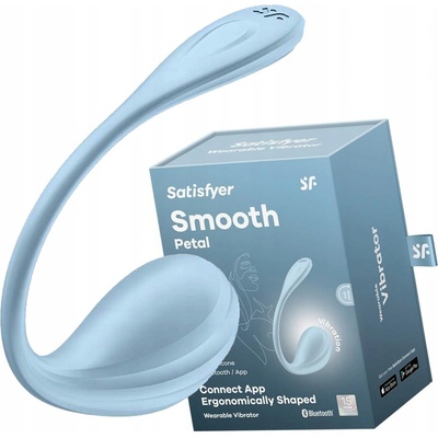 Satisfyer Smooth Petal múdre vibračné vajíčko modré