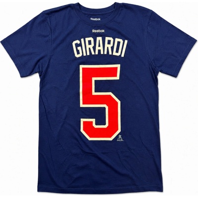 Reebok pánské tričko New York Rangers Dan Girardi #5 NHL Stack Logo Name & Number