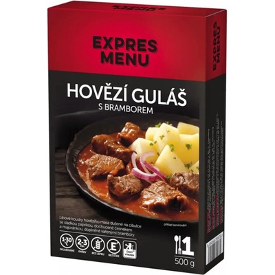 EXPRES MENU Hovězí guláš s opečenými brambory 500 g