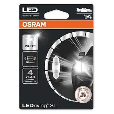 OSRAM Крушка OSRAM LED C5W, 12V, 0.5W, 6000К, 25lm, 1 брой