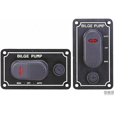 Bilge Pump Control Panel 12 V – Fail-Safe ON/OFF/AUTO Gram: Horizontální