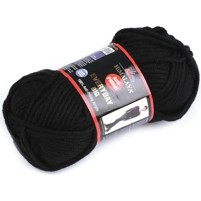 Příze pletací Everyday BIG 100 g Varianta: 10 (70824) černá, Balení: 1 ks 52364/130011/244531