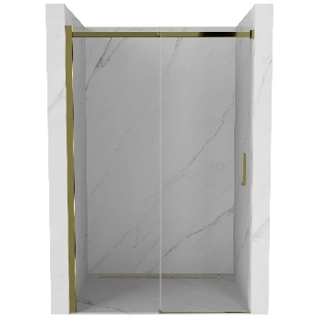 Mexen Omega плъзгаща се врата за душ 100 см, прозрачна, златна - 825-100-000-50-00 (825-100-000-50-00)