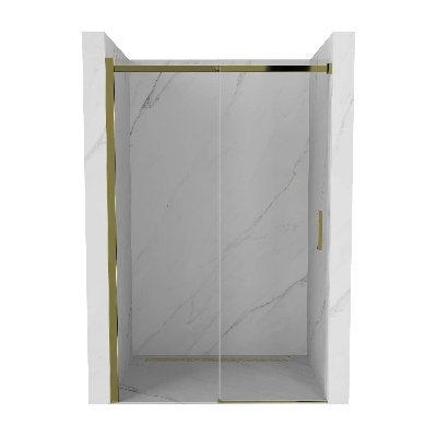 Mexen Omega плъзгаща се врата за душ 100 см, прозрачна, златна - 825-100-000-50-00 (825-100-000-50-00)