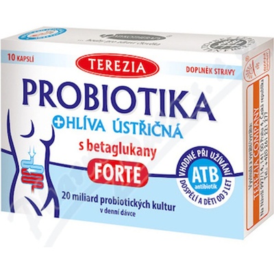 Terezia Company Probiotika+Hl.ústř.s betagluk.Forte 10 kapsúl