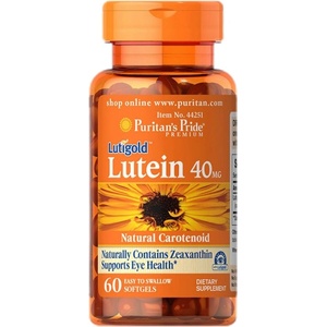 Puritan's Pride Lutein 40 mg with Zeaxanthin [60 Гел капсули]