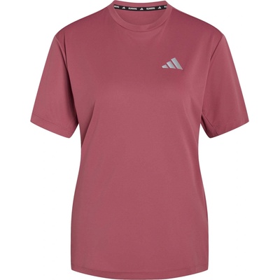 adidas Dámské běžecké tričko RUN ESSENTIALS TEE W Vínová Stříbrná – Hledejceny.cz