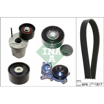 Vodní pumpa + klínový žebrový řemen Schaeffler INA 529 0368 30 (529036830)
