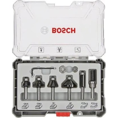 Bosch 6dílná sada frézovacích bitů 2607017468