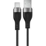 ACEFAST C11-04 USB-A - USB-C 3A кабел 1, 2 м магнитна оплетка - черен (6974316280224)