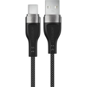 ACEFAST C11-04 USB-A - USB-C 3A кабел 1, 2 м магнитна оплетка - черен (6974316280224)