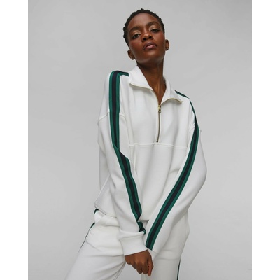 Varley Raymar Half Zip Sweat biela
