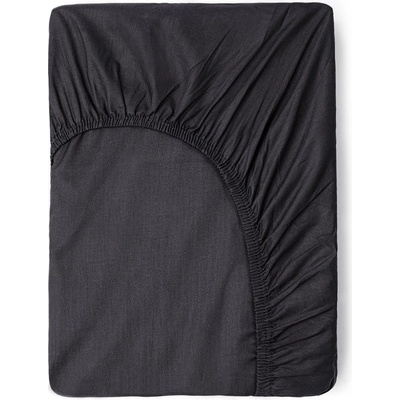 Good Morning Тъмно сив памучен чаршаф с ластик , 160 x 200 cm - Good Morning (0270.12.45)