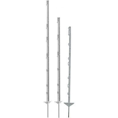 Tyčka - sloupek pro elektrický ohradník, plastová, bílá, 105 cm