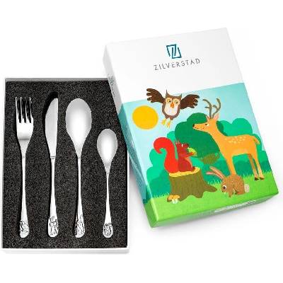 Antikoro detský príbor Forest Animals Zilverstad 4 ks
