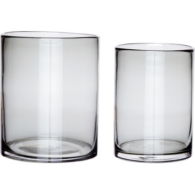 Hübsch Ваза Hübsch цилиндър сива 2 бр (660312)