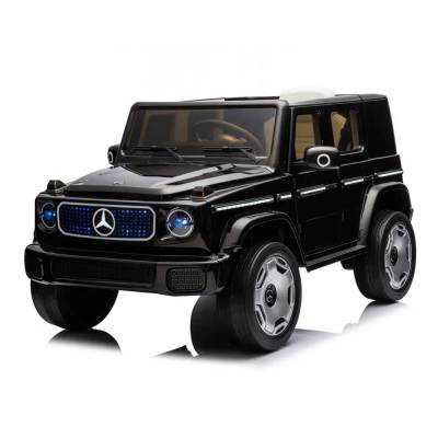 Детска акумулаторна кола Licensed Mercedes Benz EQG Black + батерия 12V/9AH - KikkaBoo