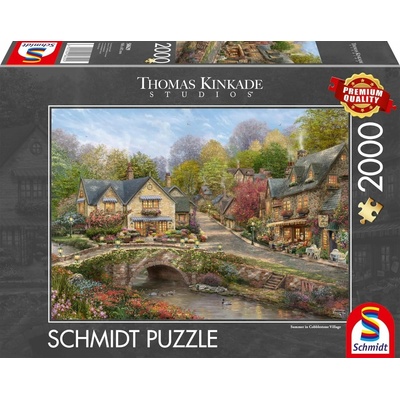 Schmidt Thomas Kinkade Leto v Cobblestone Village 2000 dielov
